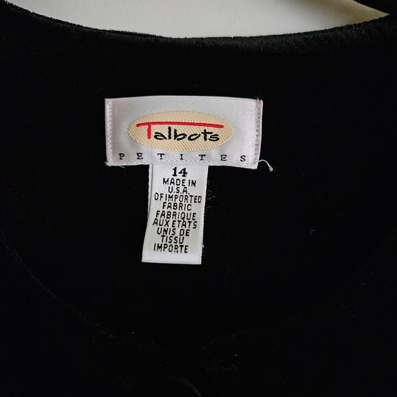 VTG Talbots petite velvet suit with jacket and skirt 14P - Picture 5 of 9